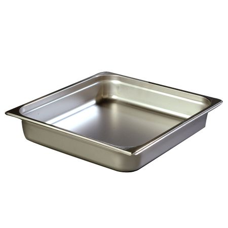Carlisle&reg; 2-1/2" Deep 2/3 Size Light Gauge S/S Food Pan
