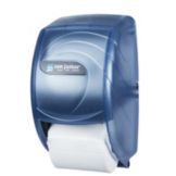 San Jamar&reg; Blue Duett Standard Bath Tissue Dispenser