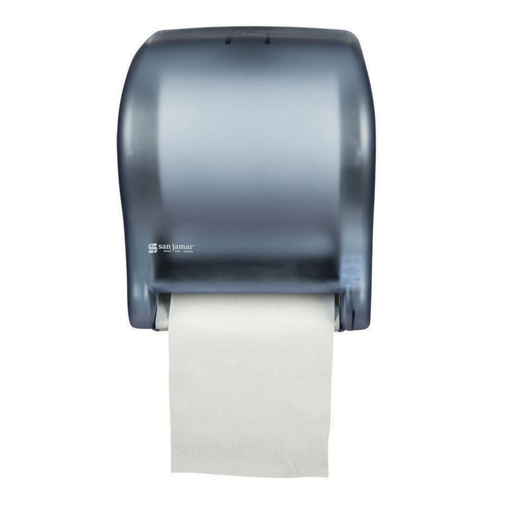 San Jamar&reg; Arctic Blue Tear-N-Dry Essence Roll Towel Dispenser