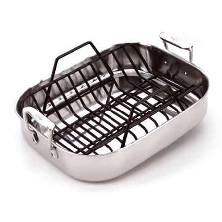 All-Clad Metalcrafters Petite S/S Roti Pan w/ Rack