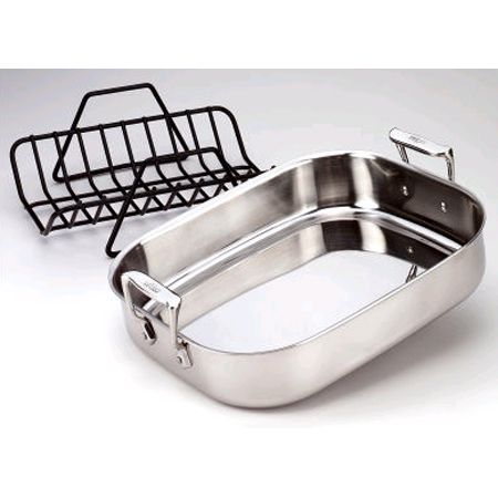 All-Clad Metalcrafters Petite S/S Roti Pan w/ Rack