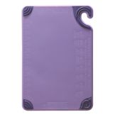 San Jamar&reg; Allergen Saf-T-Zone&trade; 12" x 18" Cutting Board