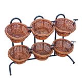 Mobile Merchandisers 6-Tier Basket Display