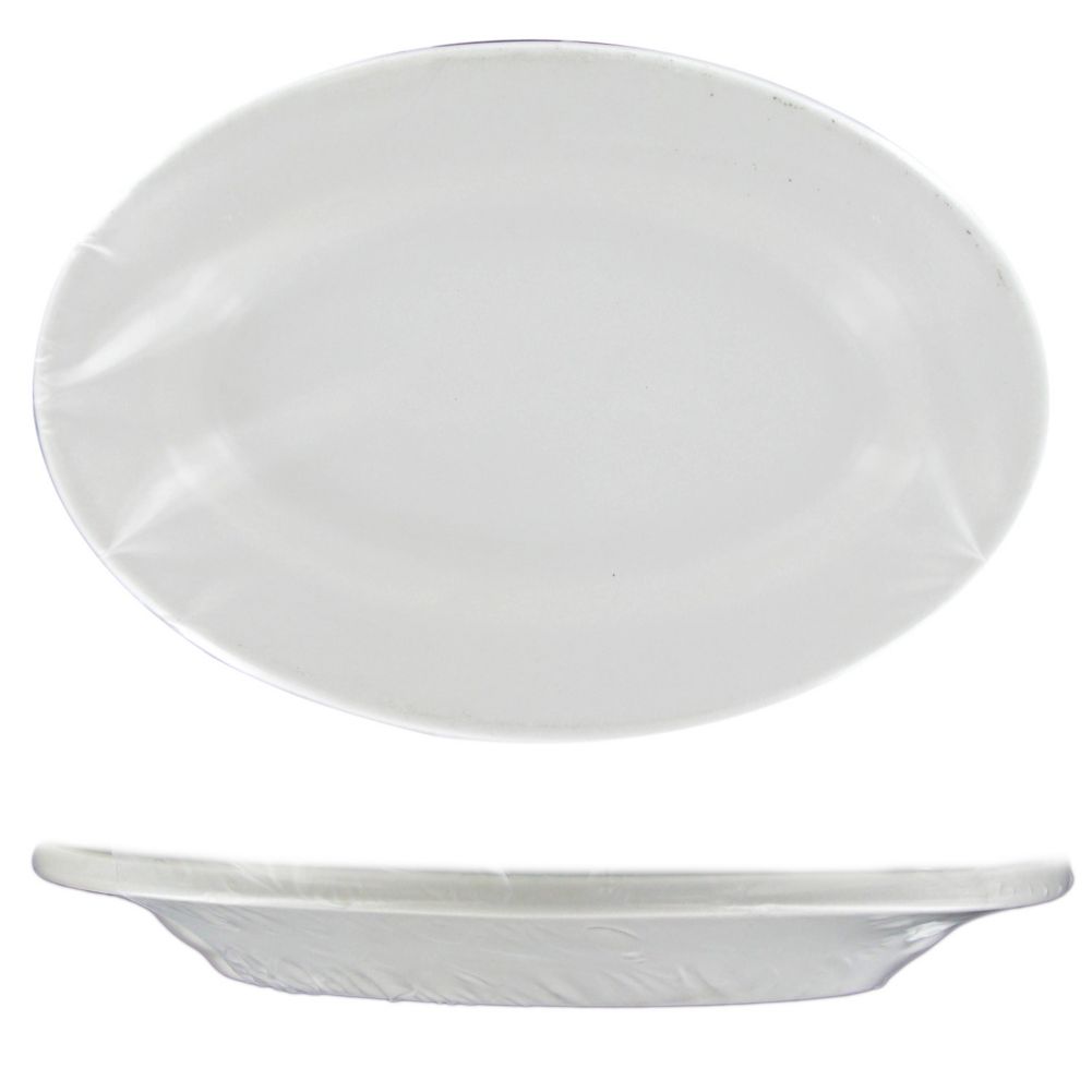Niagara Ceramics Rolled Edge 7-1/8" Oval Platter