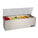 San Jamar&reg; Gourmet Stainless Steel Garnish Tray