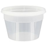 Plastic Injection Molded 16 Oz. Soup Container w/ Lid