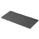 Revol&reg; USA 9-3/4" x 4-3/4" Matte Slate Style Tray