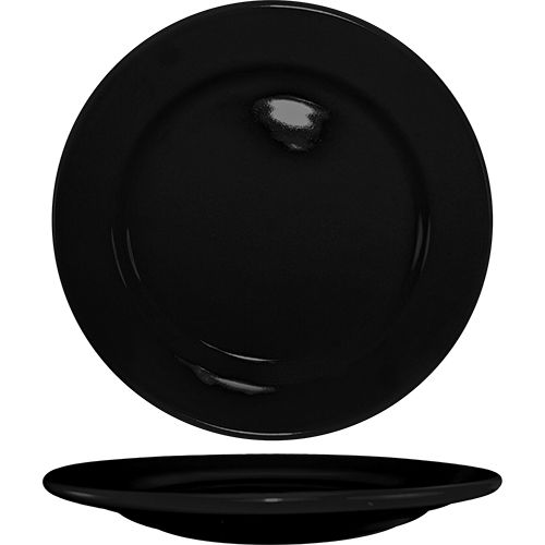 International Tableware Cancun&trade; Black RE 6-5/8" Plate