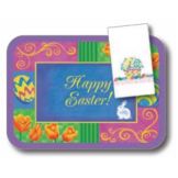 Dinex&reg; Happy Easter 13-5/8" x 18-3/4" Tray Cover