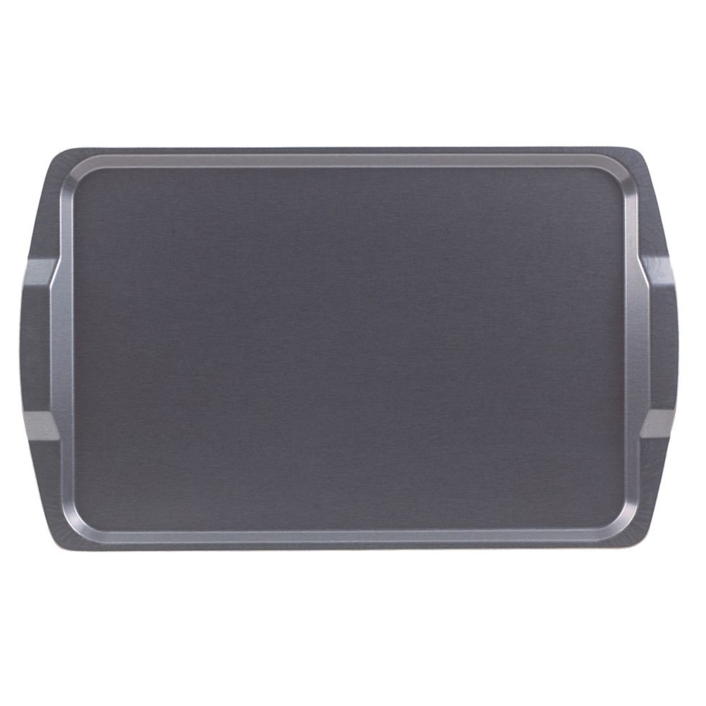 Cambro Brushed Steel 15-1/2" x 25" Hotel Room Service Tray