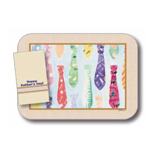 Dinex&reg; Fathers Day Ties 14" x 18" Tray Cover