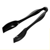 Sabert Black Disposable 10" Tongs