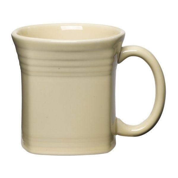Homer Laughlin China Fiesta&reg; Ivory 14 Oz. Square Mug
