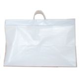 Command Packaging White Plastic Catering Bag w/ Cardboard Insert