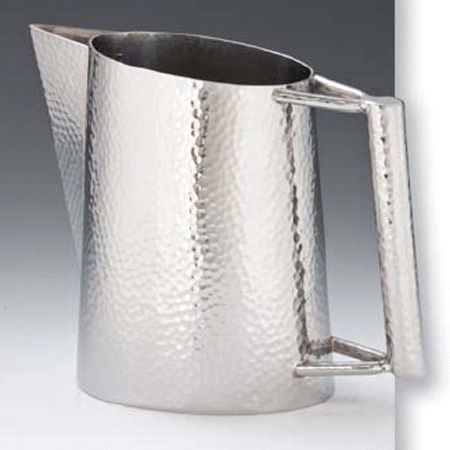 D.W. Haber Hammered S/S 64 Oz Tear Drop Water Pitcher
