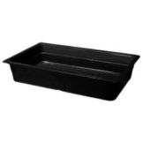 G.E.T. Black Full Size 4" Deep Insert Pan w/ Rubber Feet