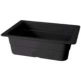 G.E.T. Black Half Size 4" Deep Insert Pan w/ Rubber Feet