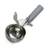 Tablecraft S/S 4 Oz Size 8 Thumb Press Disher with Gray Handle