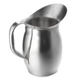 Tablecraft S/S 2-1/8" Qt. Bell Pitcher with Mirror Finish