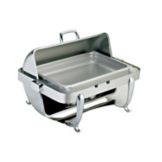 Browne Octave S/S Full-Size Rectangular Chafer w/ Roll Top Lid