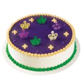 Bakery Crafts Mardi Gras Metallic Crown Rings