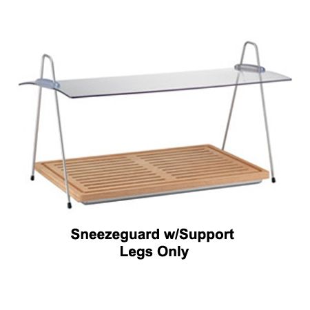Buffet Euro Small Sneeze Guard w/ Support Legs