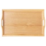 G.E.T. Natural Hardwood 25" x 16" Room Service Tray