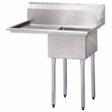 Turbo Air S/S 1-Compartment 24 x 40 x 44&frac12;" Sink