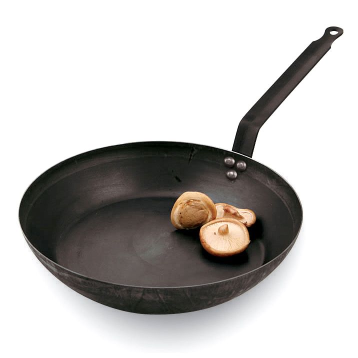 Paderno World Cuisine Black Steel 7-1/8" Fry Pan