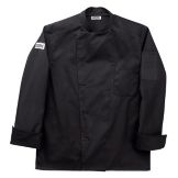 Chefwear&reg; Large Black Traditional Organic Five-Star Chef Jacket