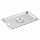 Winco S/S One Ninth Size Slotted Lid