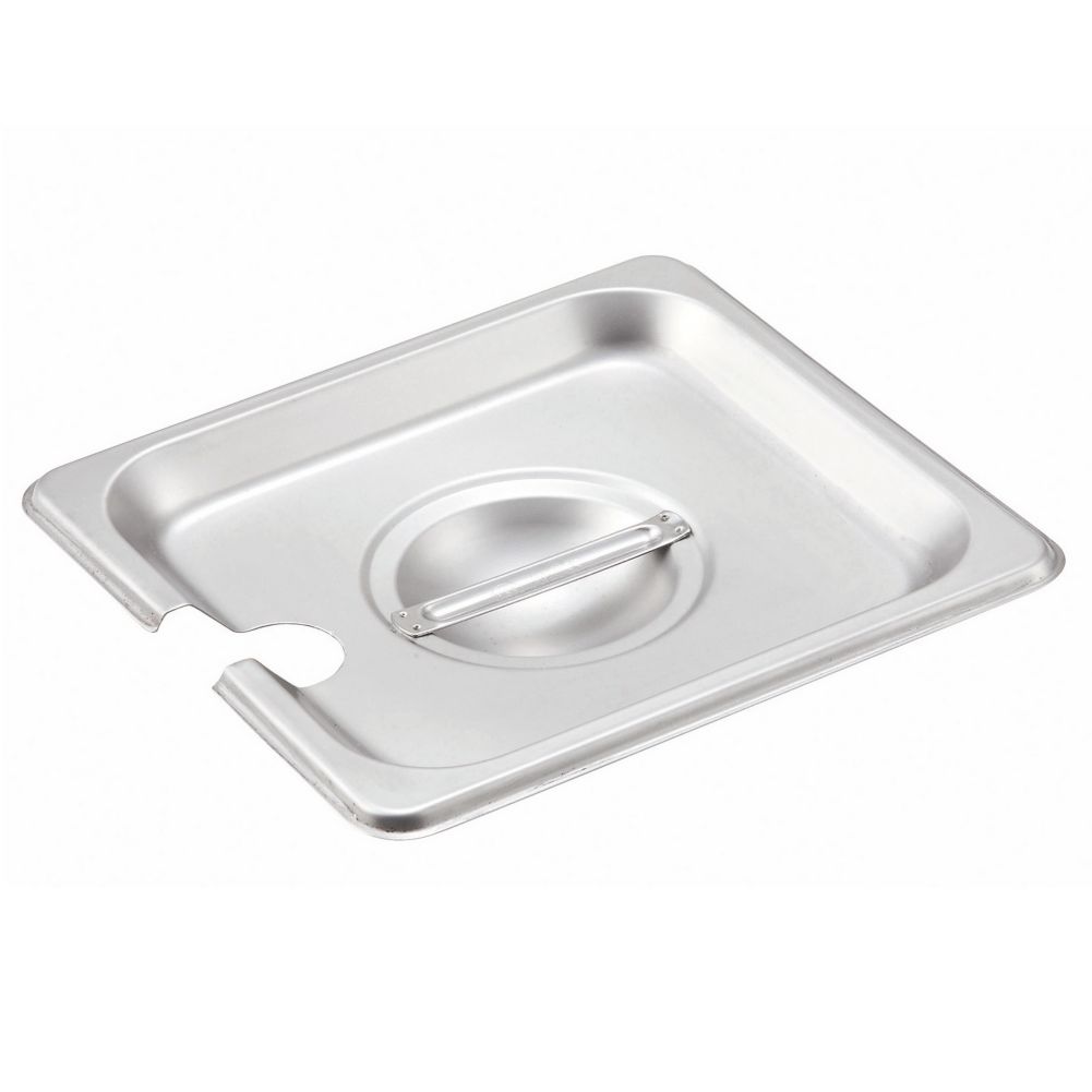 Winco S/S One Sixth Size Slotted Lid