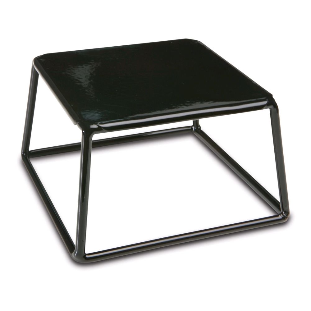 Delfin Design Black 7" Square x 4" High Cube Riser