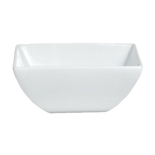 Steelite Varick Cafe White Porcelain 18 Oz Square Bowl