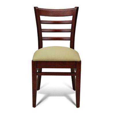 Gar Products Mahogany Padded Seat Side Chair