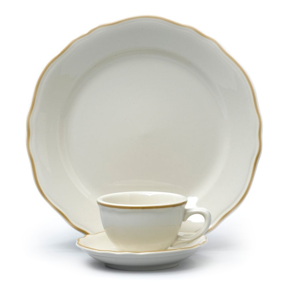 Homer Laughlin China Carolyn Styleline Gold 9" Plate