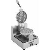 Wells Mfg. Round Single Belgium Waffle Baker w/ Cast Aluminum Grids