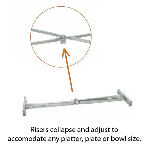 Front Of The House&reg; S/S Tall 11&frac12; Riser / Trivet