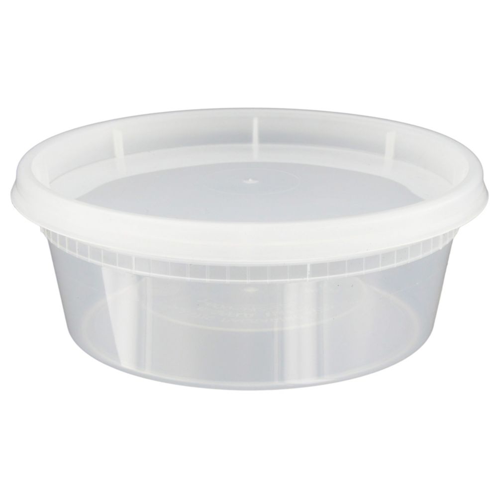 Injection Molded 8 Oz Soup Container w/ Lid