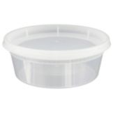 Injection Molded 8 Oz Soup Container w/ Lid