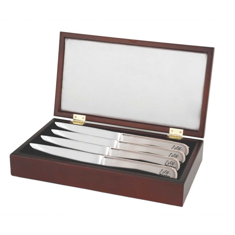 Walco Stainless Saratoga Cherry Steak Knife Gift Box