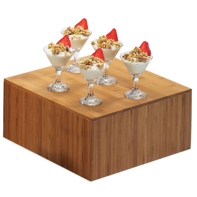 Cal-Mil 12" x 12" x 6" Cube Bamboo Riser