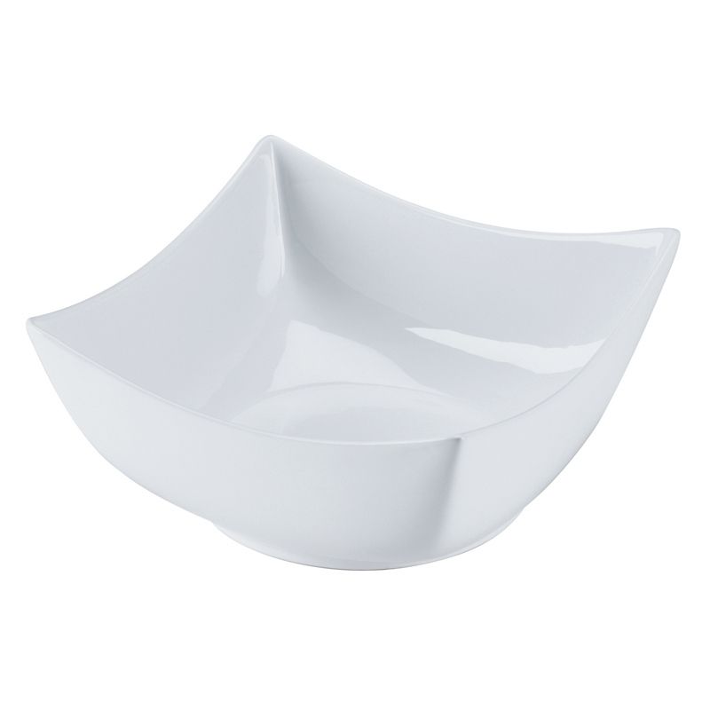 Browne Foodservice Gemini White 10&frac12;" Square Ceramic Bowl