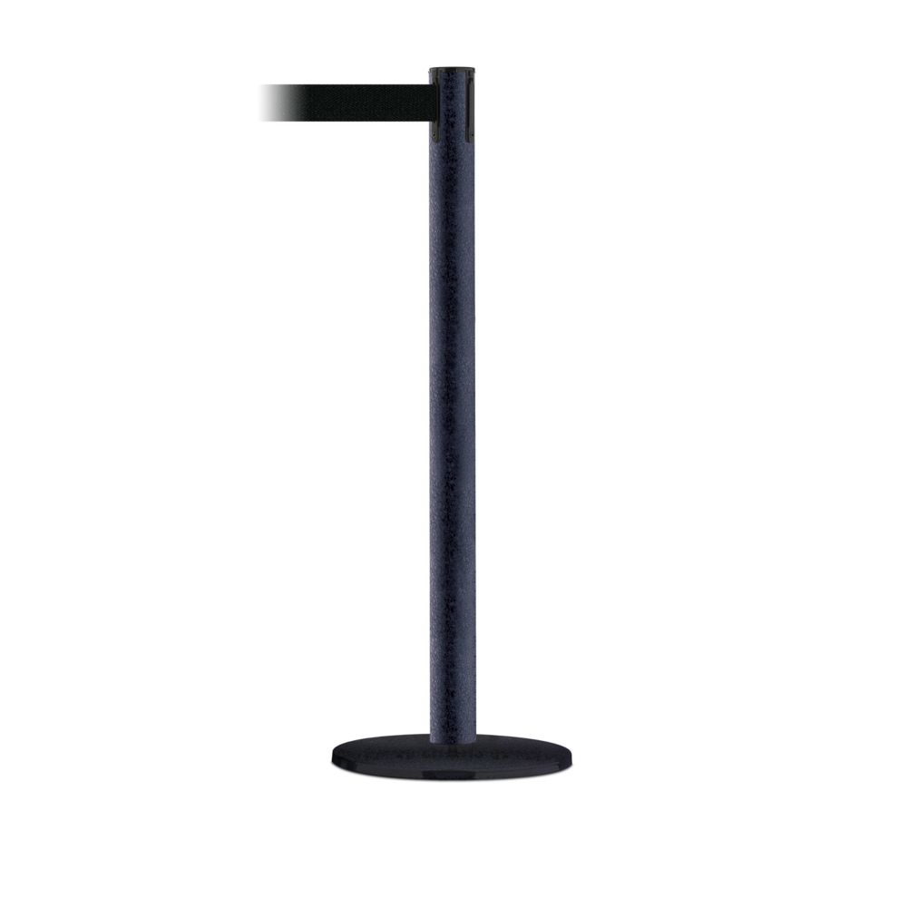 Tensator Metal Black Powdercoat 37" Tensabarrier w/ Black Tape