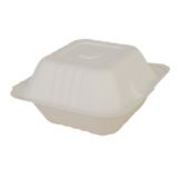 Fiber Hinge Left Over Package 6 x 6 x 3" Molded Tray