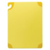 San Jamar&reg; Saf-T-Grip&reg; Yellow 15" x 20" Cutting Board