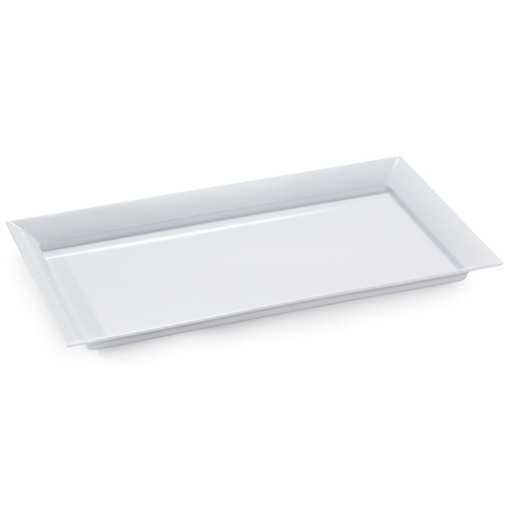 G.E.T. Siciliano&trade; White 27 x 16" Rectangle Melamine Platter