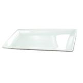 Steelite Varick Cafe White Porcelain 9-1/2" x 5" Rect. Plate