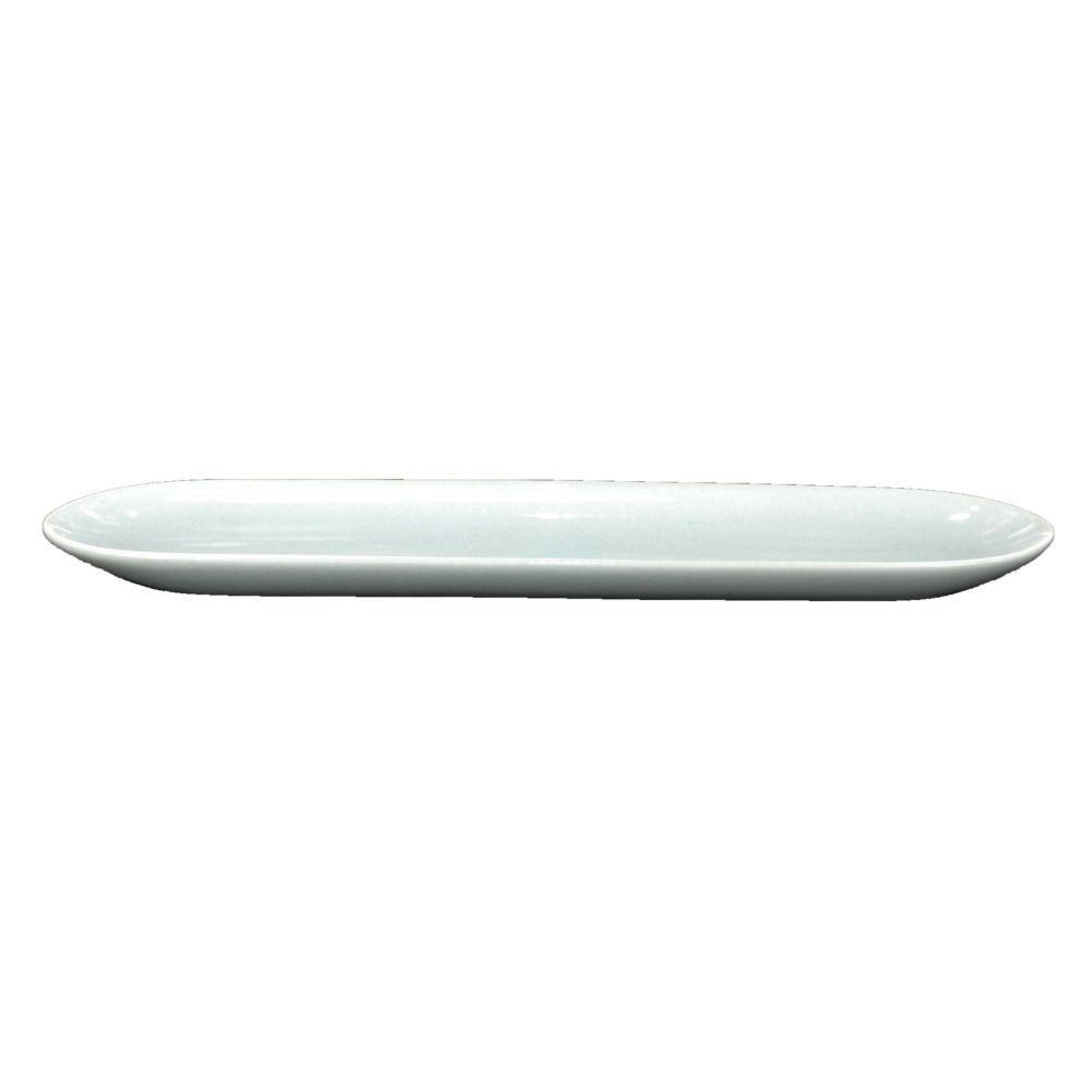 Steelite Varick Cafe White Porcelain 12" x 1-3/4" Olive Tray