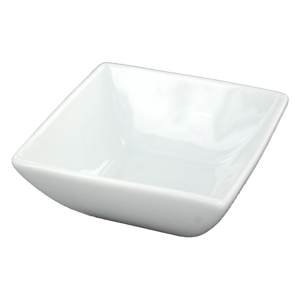 Steelite Varick Cafe White Porcelain 6 Oz Square Bowl
